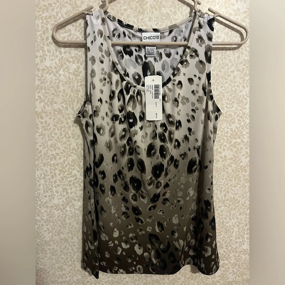 Chico’s ombré cheetah tank Size 0 - Picture 1 of 4
